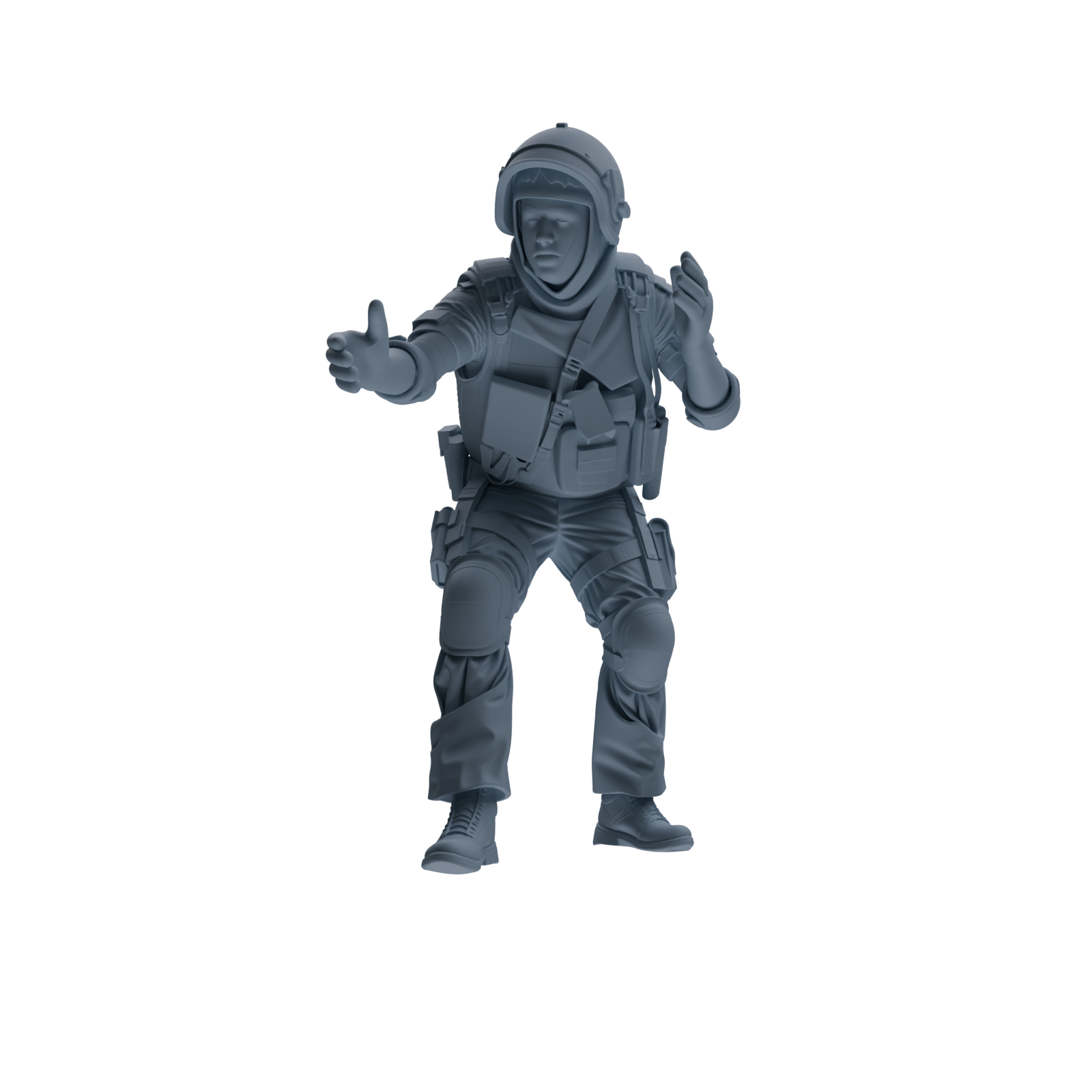 MRY-SFW SSTR317 Modern Counter-Terrorism SWAT Shield Bearer Rescue 2 Four-Person Group