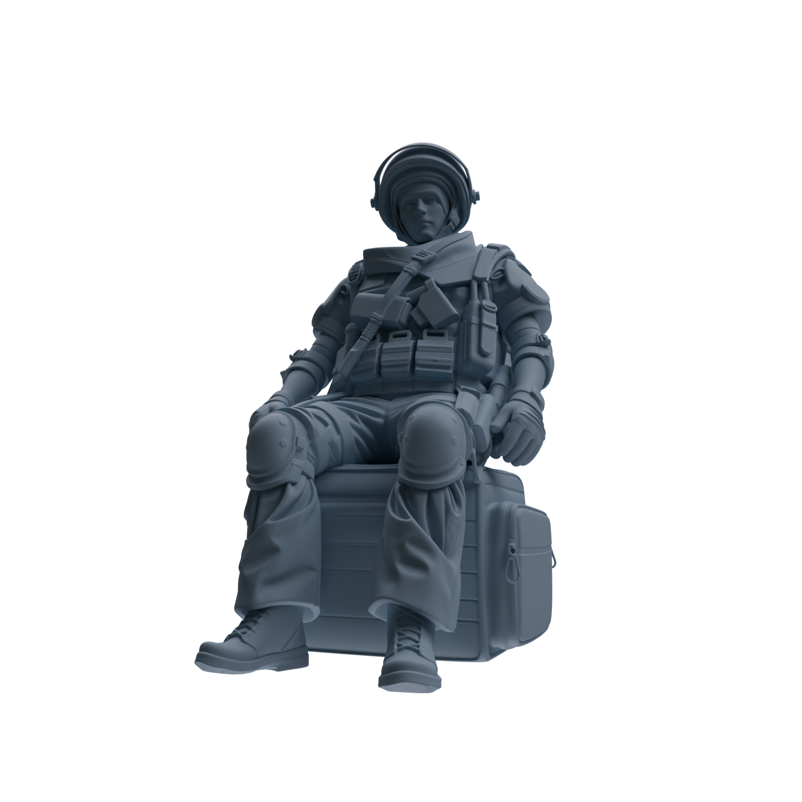 MRY-SFW SSTR320 Modern Counter-Terrorism SWAT Shield Bearer Rest 3 Four-Person Group