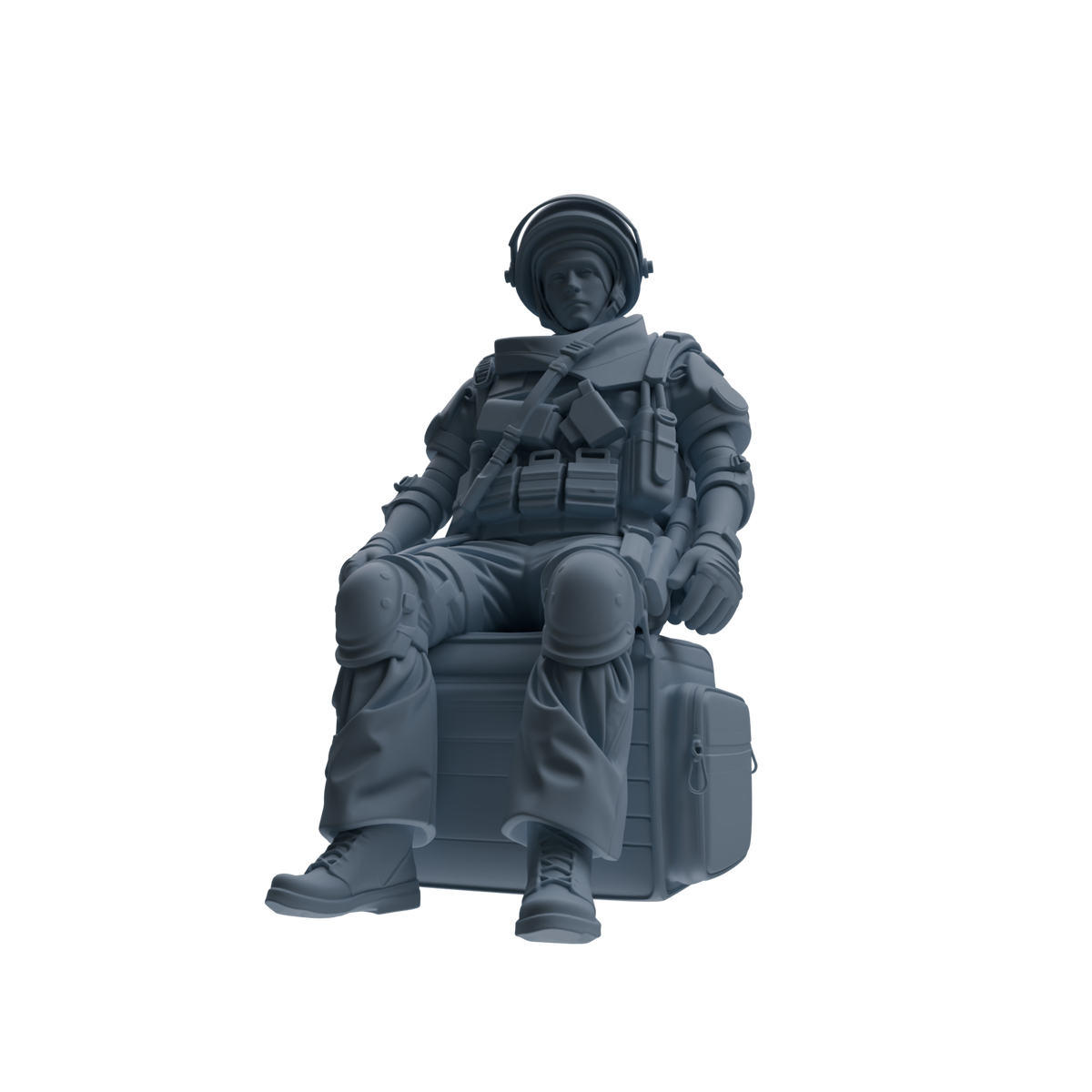 MRY-SFW SSTR320 Modern Counter-Terrorism SWAT Shield Bearer Rest 3 Four-Person Group — detail view 5