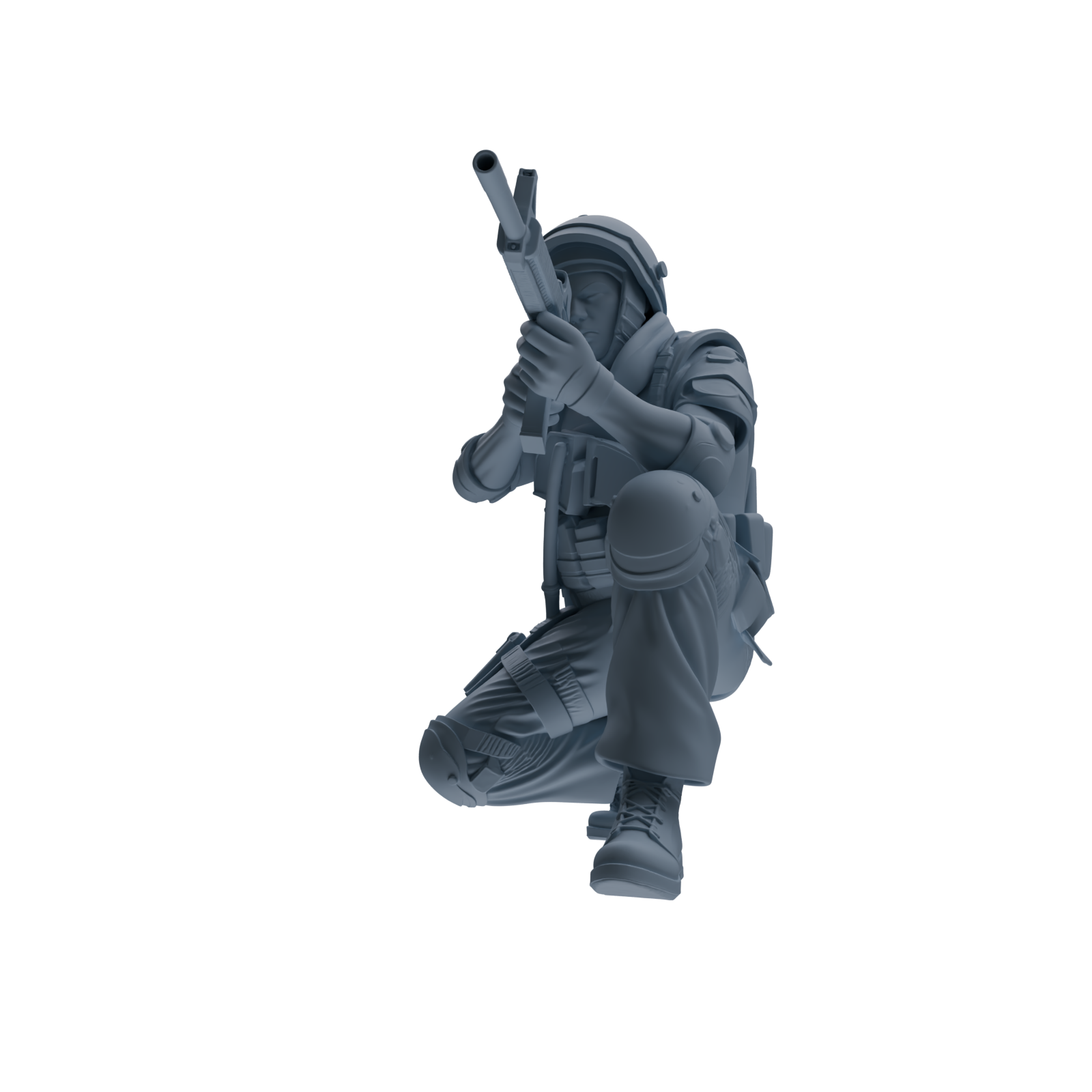 MRY-SFW SSTR324 Modern Counter-Terrorism SWAT Shield Bearer Combat 3 Four-Person Group