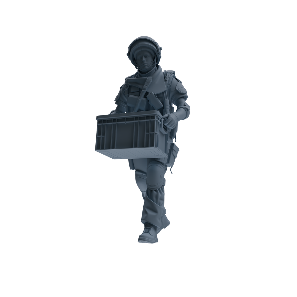 MRY-SFW SSTR314 Modern Counter-Terrorism SWAT Shield Bearer Logistics Four-Person Group