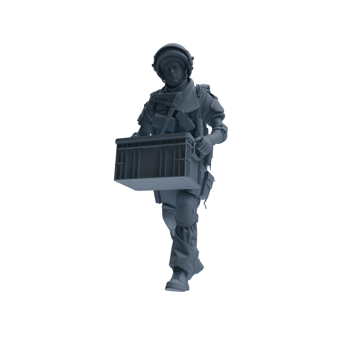 MRY-SFW SSTR314 Modern Counter-Terrorism SWAT Shield Bearer Logistics Four-Person Group — detail view 4