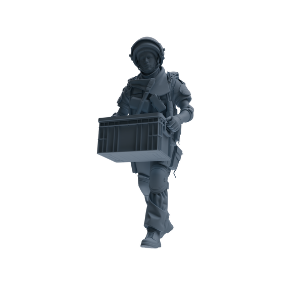 MRY-SFW SSTR314 Modern Counter-Terrorism SWAT Shield Bearer Logistics Four-Person Group