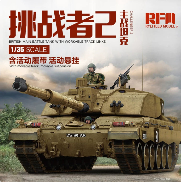 Ryefieldl RM-5062 1/35 british main battle tank challenger 2 — scale model kit