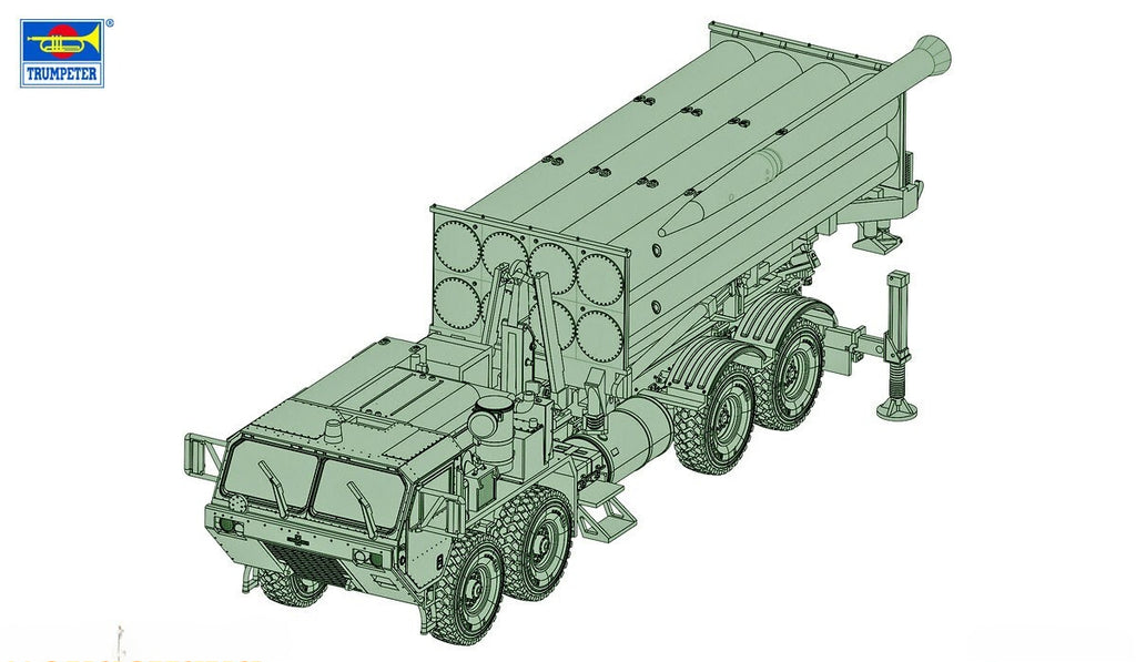 TRUMPETER 07176 1/72 Scale THAAD BALLISTIC INTERCEPTOR MISSILE SYSTEM MODEL
