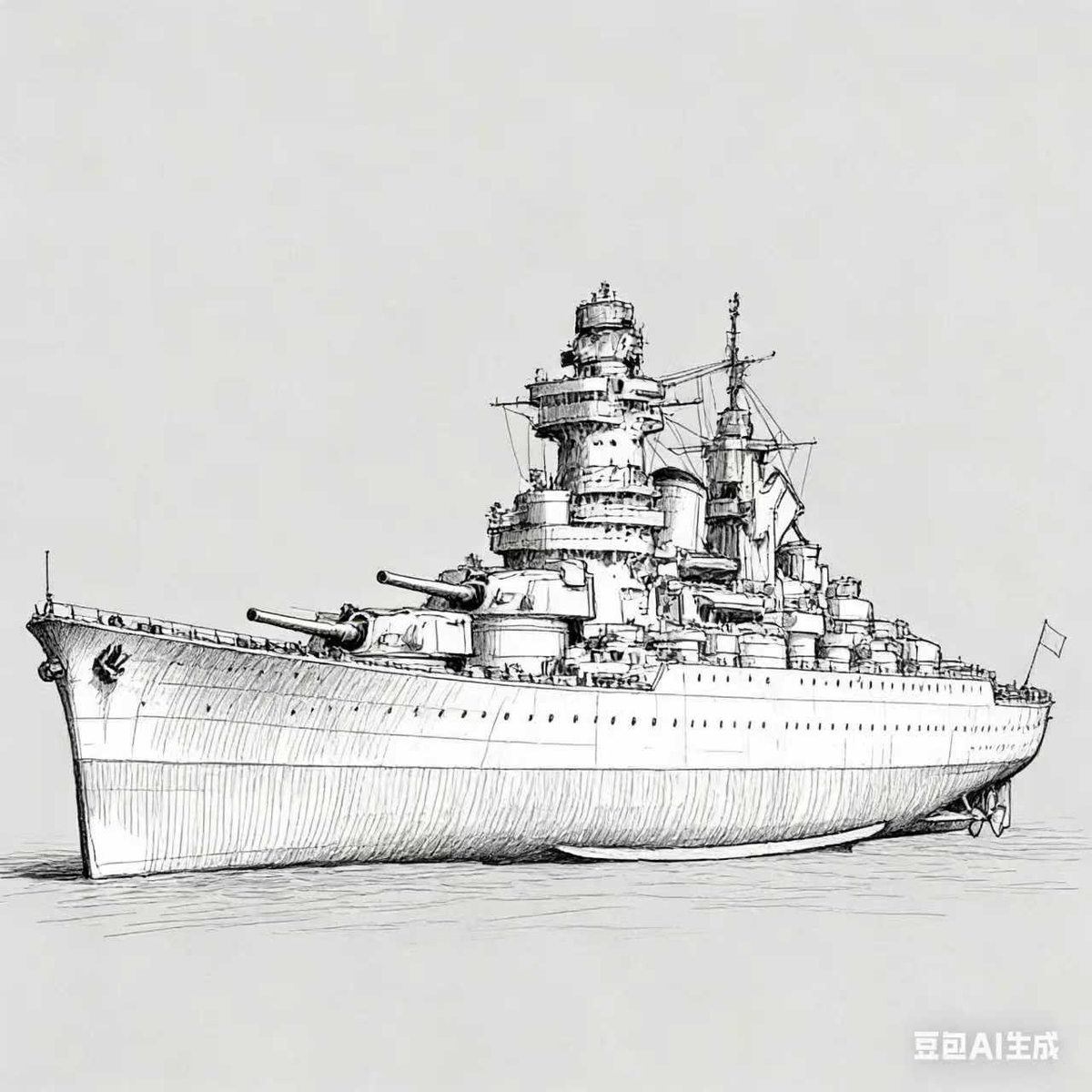 SSC146S  Military Model NMF Richelieu Class Richelieu Battleship Full Hull Main image