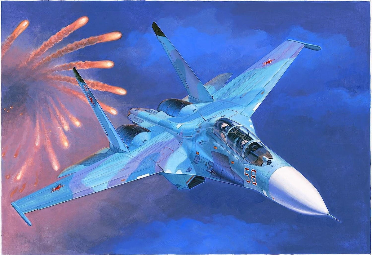 Trumpeter 01645 Sukoi Su-27UB Flanker C 1/72 Plastic Kit — scale model kit