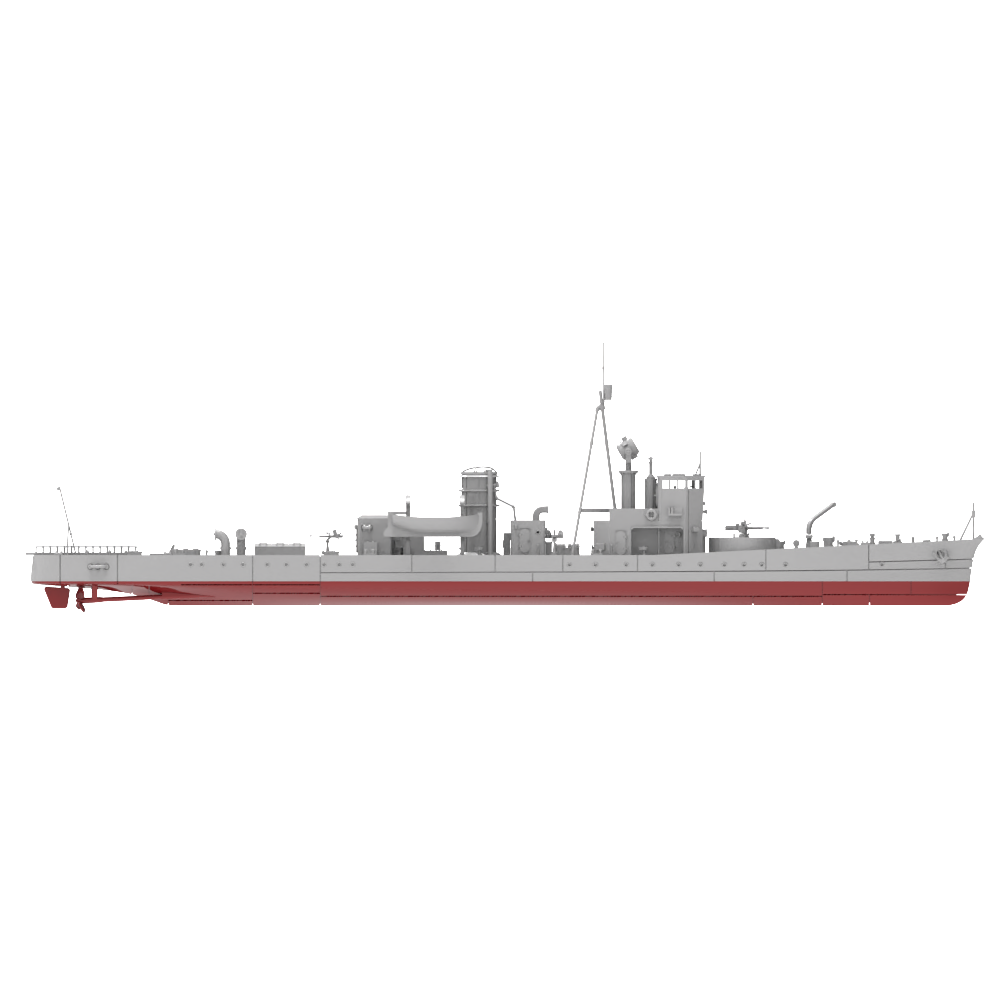 RHWS014S IJN Type K-3 No.1 Submarine Chaser Kusentei Full Hull