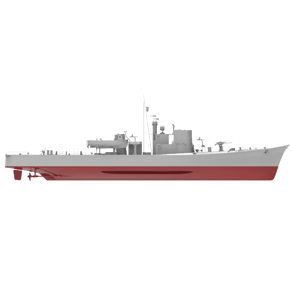 RHWS013S IJN Type K-8 No.13, Kusentei Submarine Chaser Late Modification Full Hull