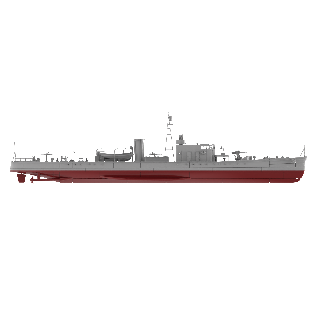 RHWS012S IJN Type K-7 No.4 Submarine Chaser Kusentei Full Hull Secondary image