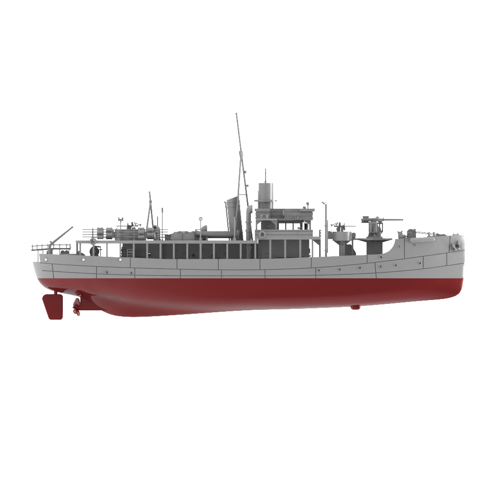 RHWS015S HMS Isles Cllass Submarine Chaser Liscomb Full Hull