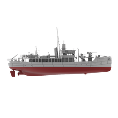 RHWS015S HMS Isles Cllass Submarine Chaser Liscomb Full Hull