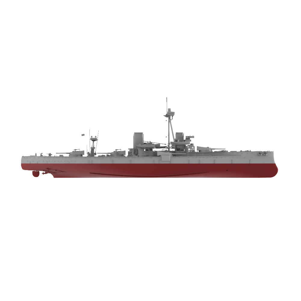 RHWS041S   Military Model Kit Full Hull British HMS Dreadnought — detail view 3