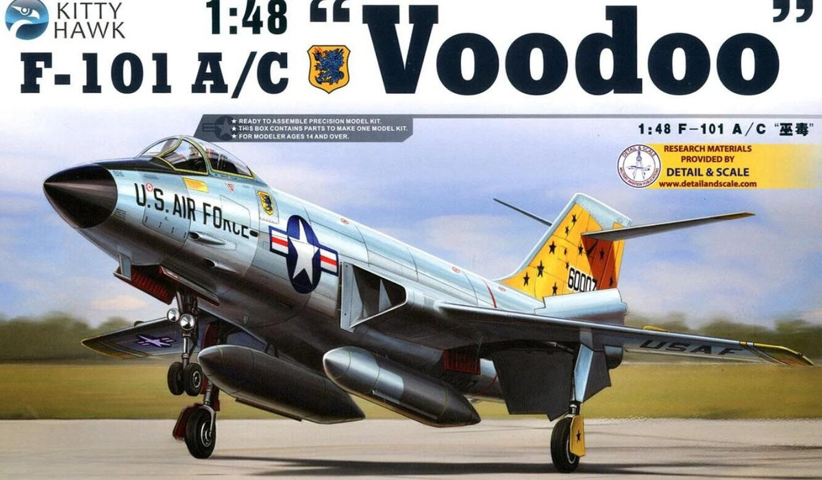 Kitty Hawk KH80115 1/48 F-101A/C “Voodoo” — scale model kit