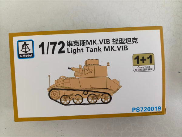 S-model 1/72 PS720019 Light Tank MK.VIB (1+1)