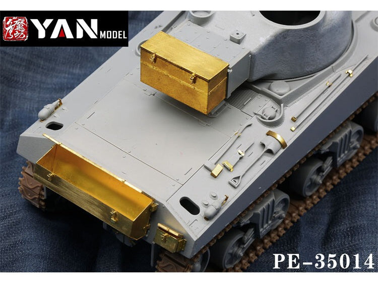 Yan Model YA-PE35014 1/35 Sherman VC Firefly Glove Box & Tools Photo Etches — scale model kit
