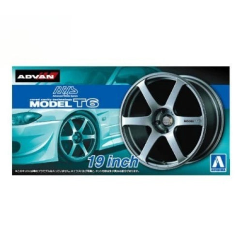 AOSHIMA  AO-05379 1/24 19inch AVS Model T6 Wheels and Tyres Set