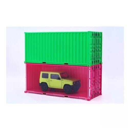 Fujimi 06646 1/24 Car NEXT Series No.1001 20ft Container Green Plastic Model