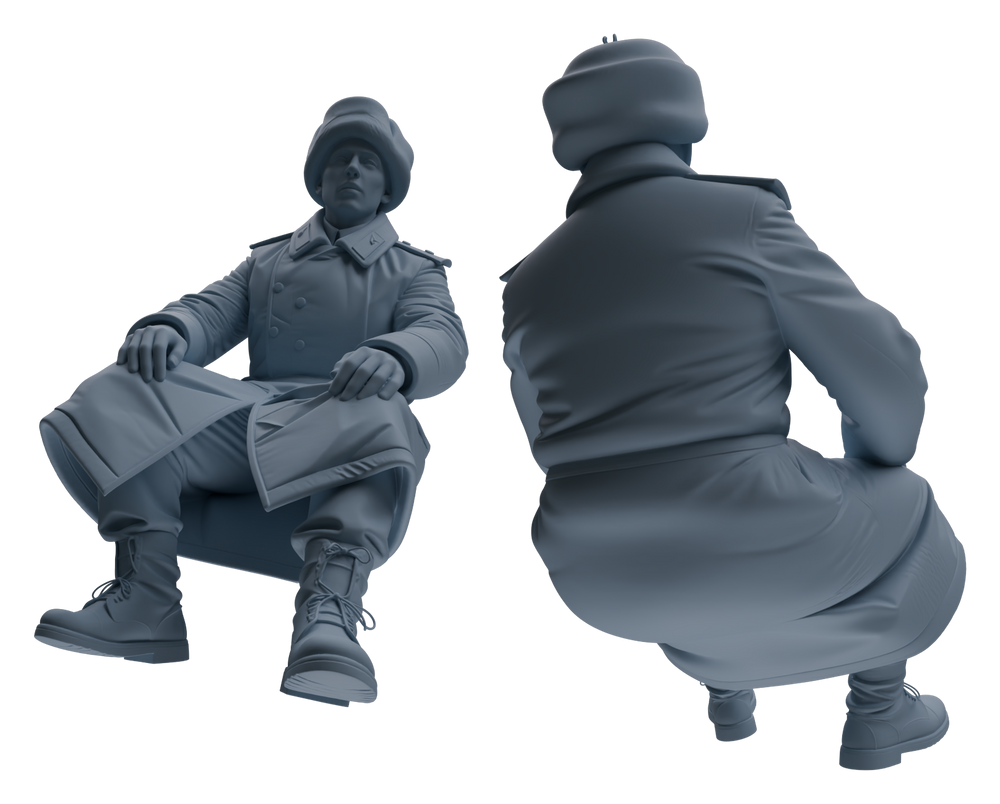 Detail view of MRY-SFW LYGR642 WWII Soviet Four-Person Leisure Model