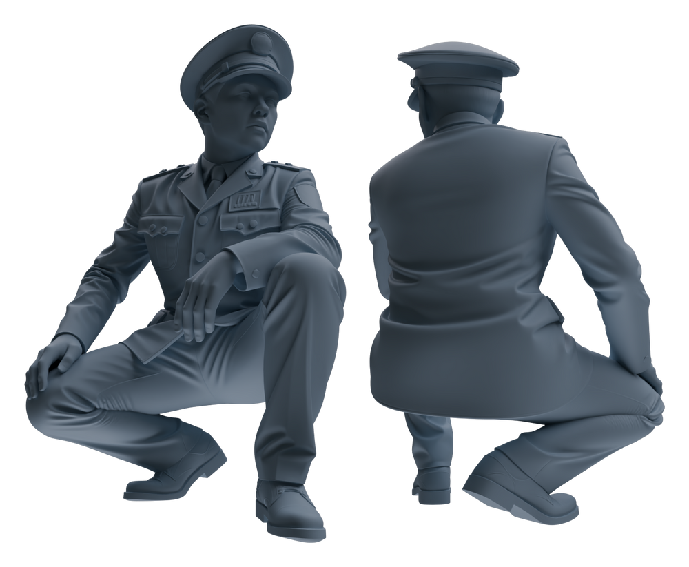 Detail view of MRY-SFW LYGR659 China 1983 Strike Hard Campaign Six-Person Crime Group Model
