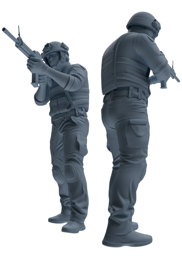 MRY-SFW SSTR027 Miniatures Soldier Model Kit 1993 Mogadishu Black Hawk Helicopter Soldier Assault Six-Person Group
