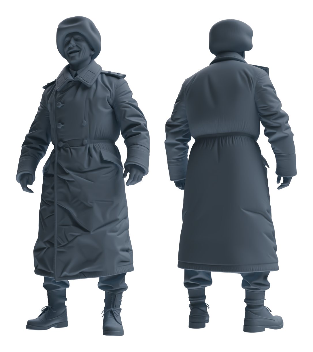 Detail view of MRY-SFW LYGR641 WWII Soviet Six-Person Entertainment Model