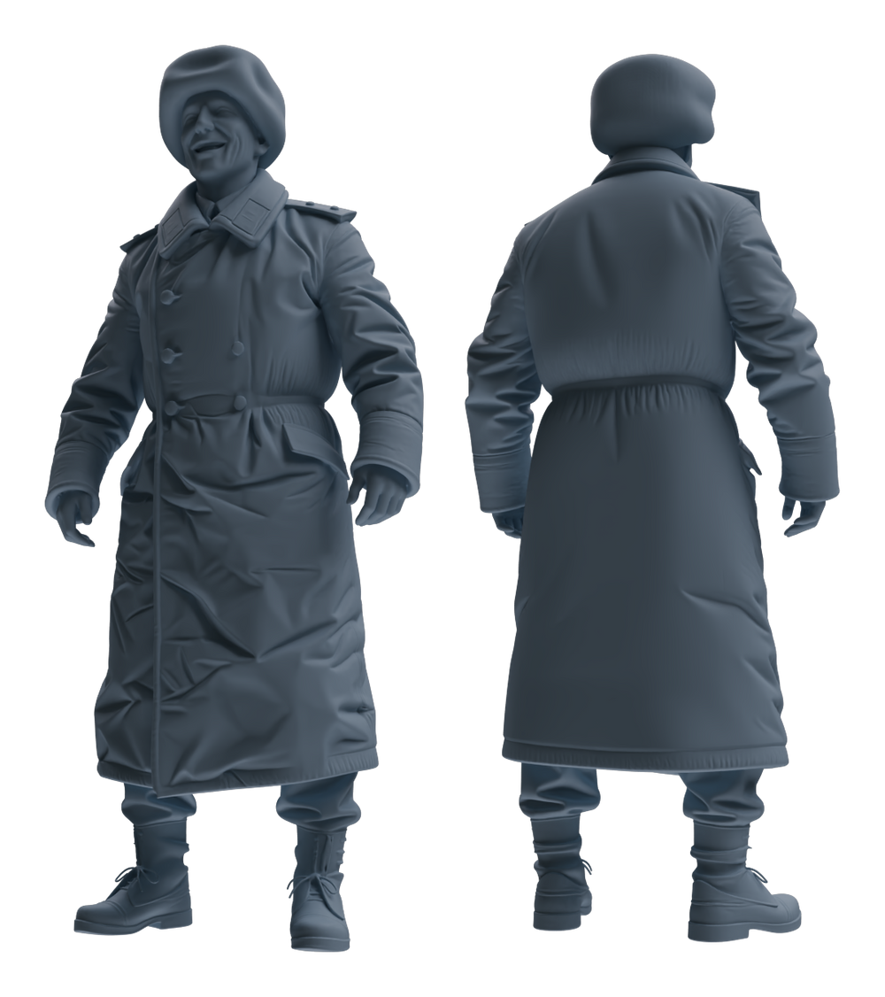 Detail view of MRY-SFW LYGR641 WWII Soviet Six-Person Entertainment Model