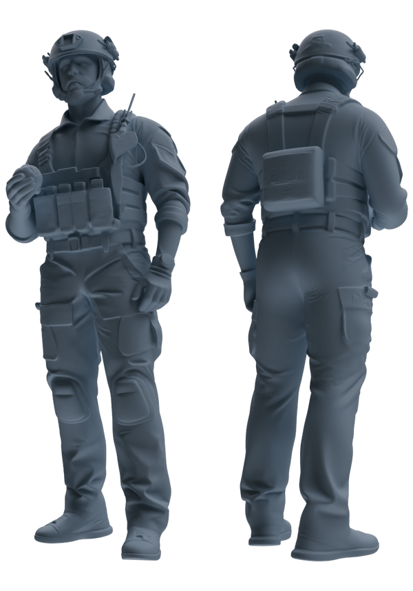 MRY-SFW SSTR028 Miniatures Soldier Model Kit 1993 Mogadishu Black Hawk Helicopter Soldier Eating Six-Person Group