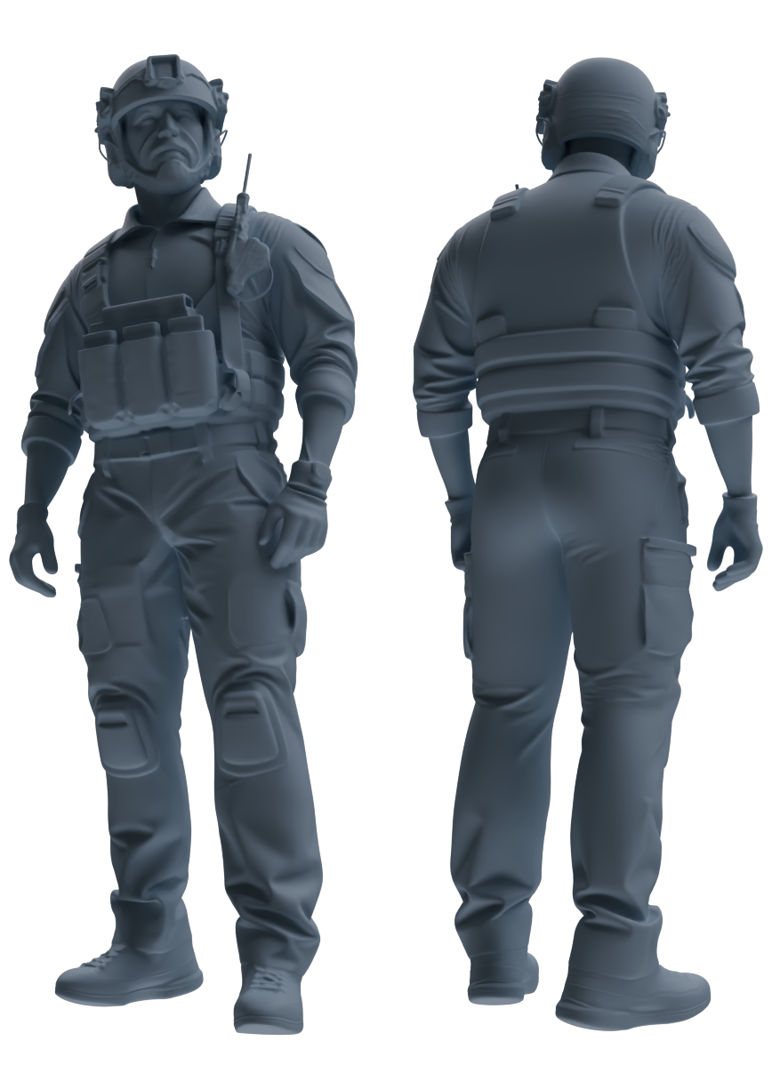 MRY-SFW SSTR034 Miniatures Soldier Model Kit 1993 Mogadishu Black Hawk Helicopter Soldier Discussion Six-Person Group