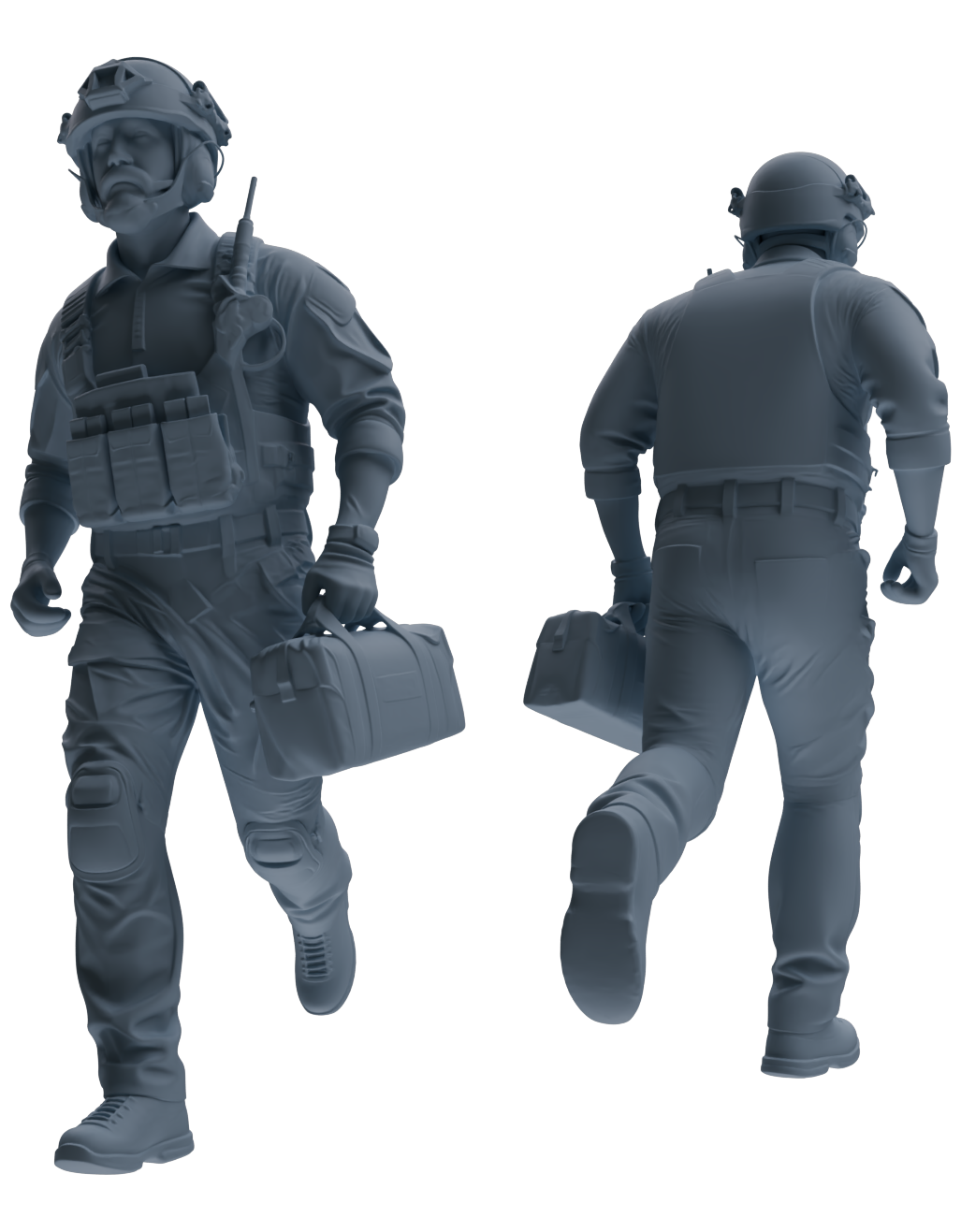 MRY-SFW SSTR030 Miniatures Soldier Model Kit 1993 Mogadishu Black Hawk Helicopter Soldier Casualty Rescue Six-Person Group