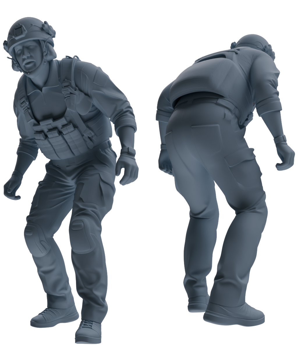 MRY-SFW SSTR026 Miniatures Soldier Model Kit 1993 Mogadishu Black Hawk Helicopter Soldier Singing Five-Person Group