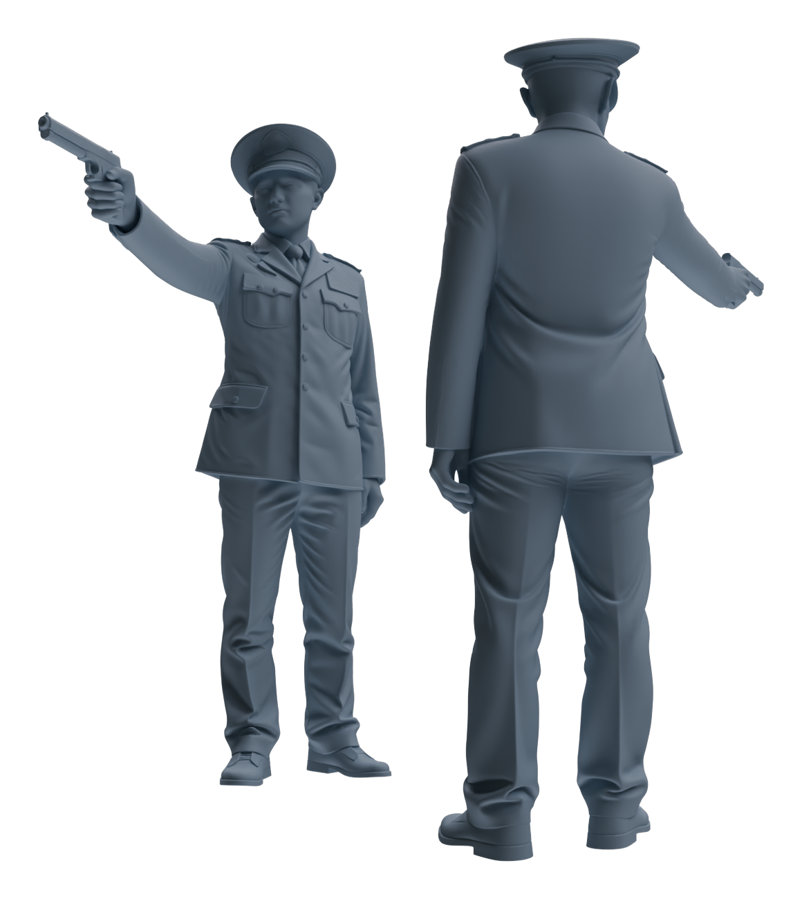 Detail view of MRY-SFW LYGR654 China 1983 Strike Hard Campaign Six-Person Arrest Group Model