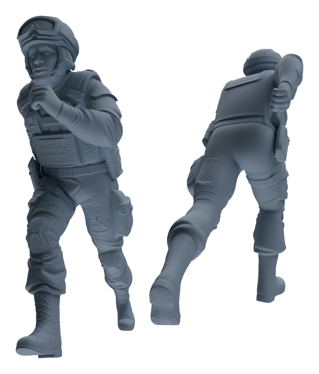 Detail view of MRY-SFW LYGR631 Modern Airborne Division Six-Person Daily Model