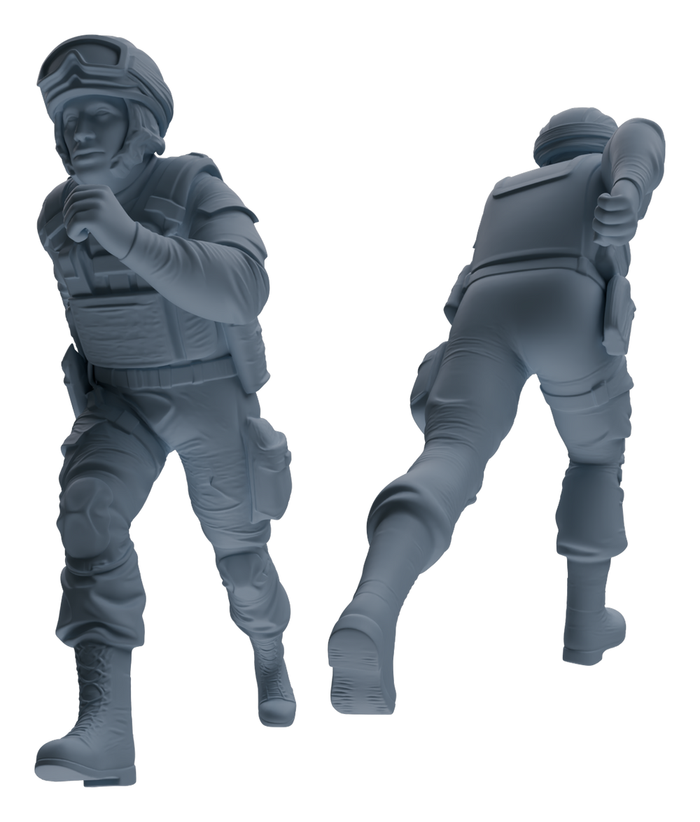 Detail view of MRY-SFW LYGR631 Modern Airborne Division Six-Person Daily Model