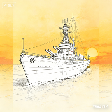 SSC126 Military Model Soviet Union Stalingrad Class Battlecruiser Water Line