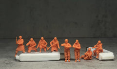 WWII D-tank soldiers: Communication can be adjusted to various scales. LSSNo35 1/35/48/64/72/87/100/144
