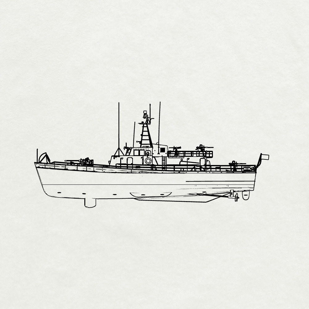 SSMODEL SSC771S  Military Model USN PGM-59 Class Kim Qui (HQ 605) Full Hull