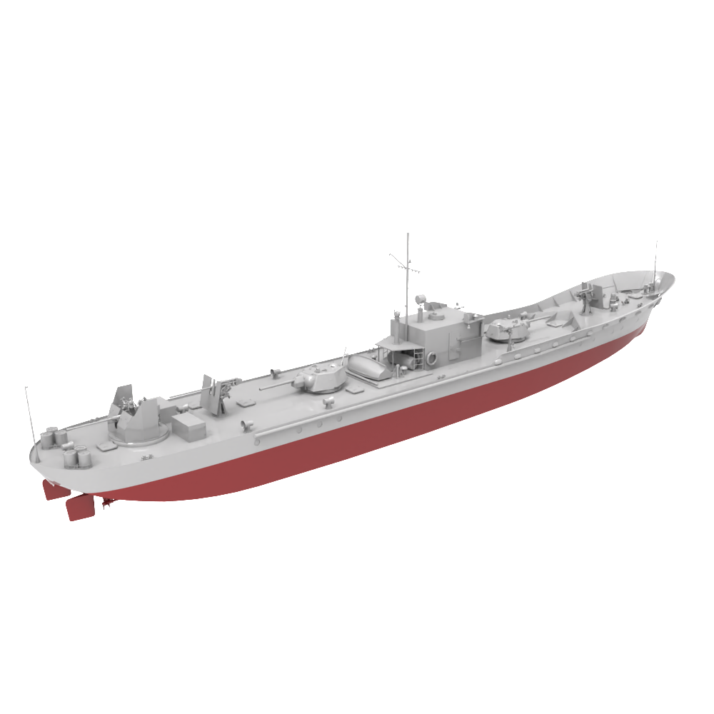 RHWS024S  Military Model Kit Full Hull USSR Project 161/161M ARMORED GUN BOATS