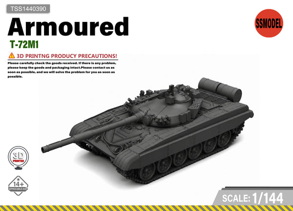 SSMODEL 1/144 T-72M1 Tank Resin Model Kit TSS1440390