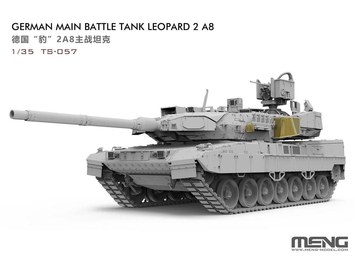 Meng Model TS-057 1/35 German Main Battle Tank Leopard 2A8 — scale model kit