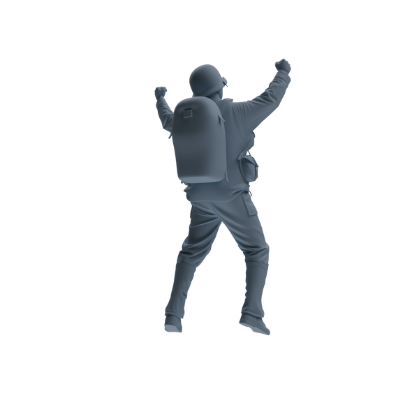 MRY-SFW SSTR073 Miniatures Soldier Model Kit Saving Ryan in Normandy WWII U.S. Army Four-Person Celebrating Group