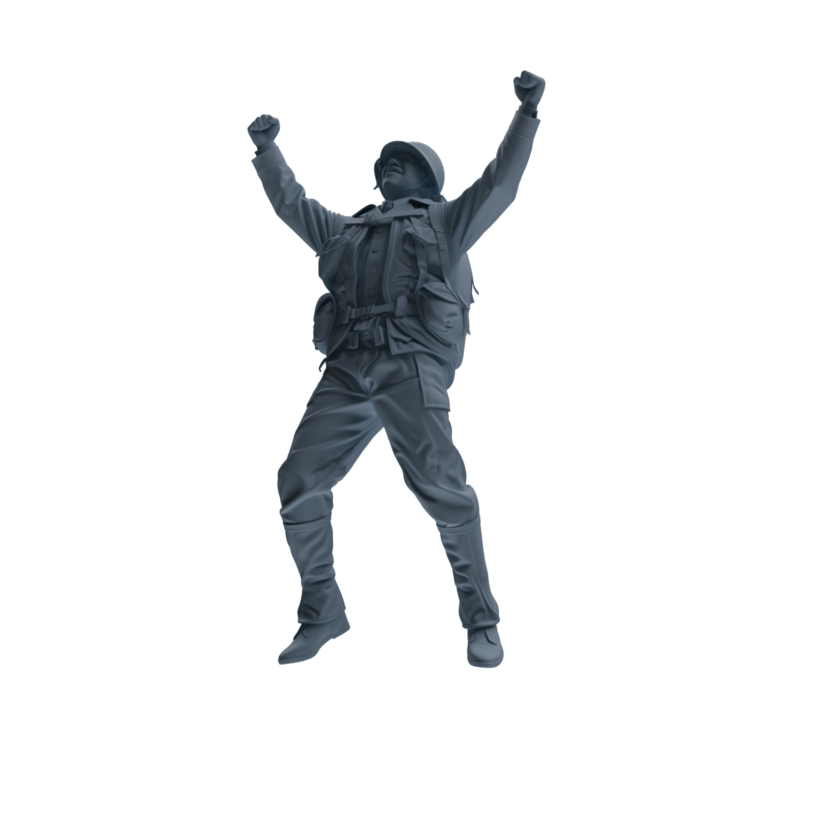 MRY-SFW SSTR073 Miniatures Soldier Model Kit Saving Ryan in Normandy WWII U.S. Army Four-Person Celebrating Group