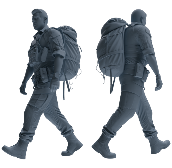MRY-SFW SSTR020 Miniatures Soldier Model Kit Modern Navy SEAL Six-Person Foot March Group