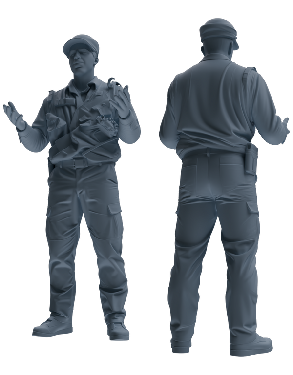 MRY-SFW SSTR052 Miniatures Soldier Model Kit Hacksaw Ridge Rescue Story WWII U.S. Army Six-Person Conversation Group