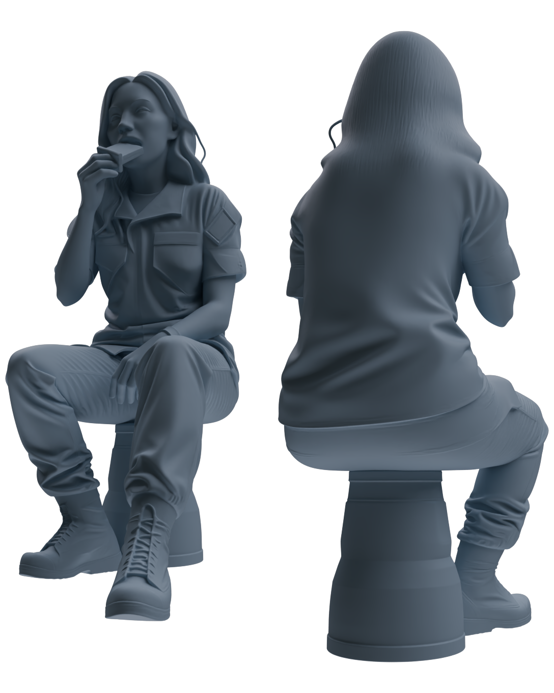 MRY-SFW SSTR012  Miniatures Soldier Model Kit Modern Navy SEAL Six-Person Eating Group