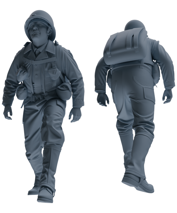 MRY-SFW SSTR070 Miniatures Soldier Model Kit Saving Ryan in Normandy WWII U.S. Army Six-Person Ambush Group