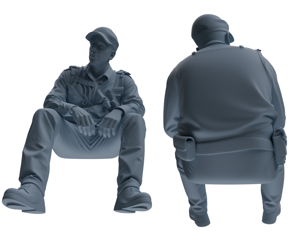 MRY-SFW SSTR061  Miniatures Soldier Model Kit Hacksaw Ridge Rescue Story WWII U.S. Army Six-Person Resting Group