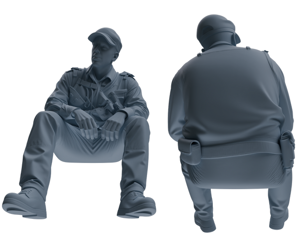 MRY-SFW SSTR061  Miniatures Soldier Model Kit Hacksaw Ridge Rescue Story WWII U.S. Army Six-Person Resting Group