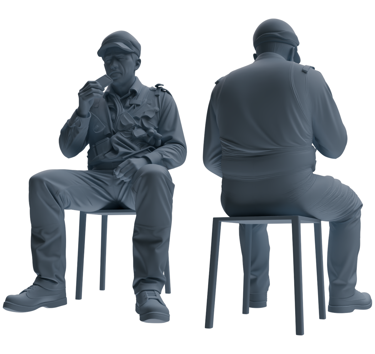 MRY-SFW SSTR053 Miniatures Soldier Model Kit Hacksaw Ridge Rescue Story WWII U.S. Army Six-Person Eating Group