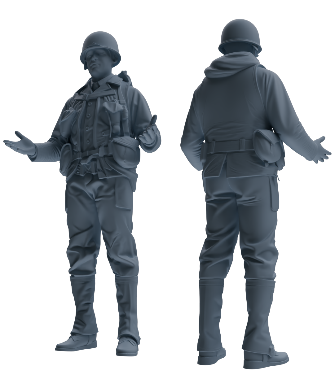 MRY-SFW SSTR067 Miniatures Soldier Model Kit Saving Ryan in Normandy WWII U.S. Army Six-Person Conversation Group